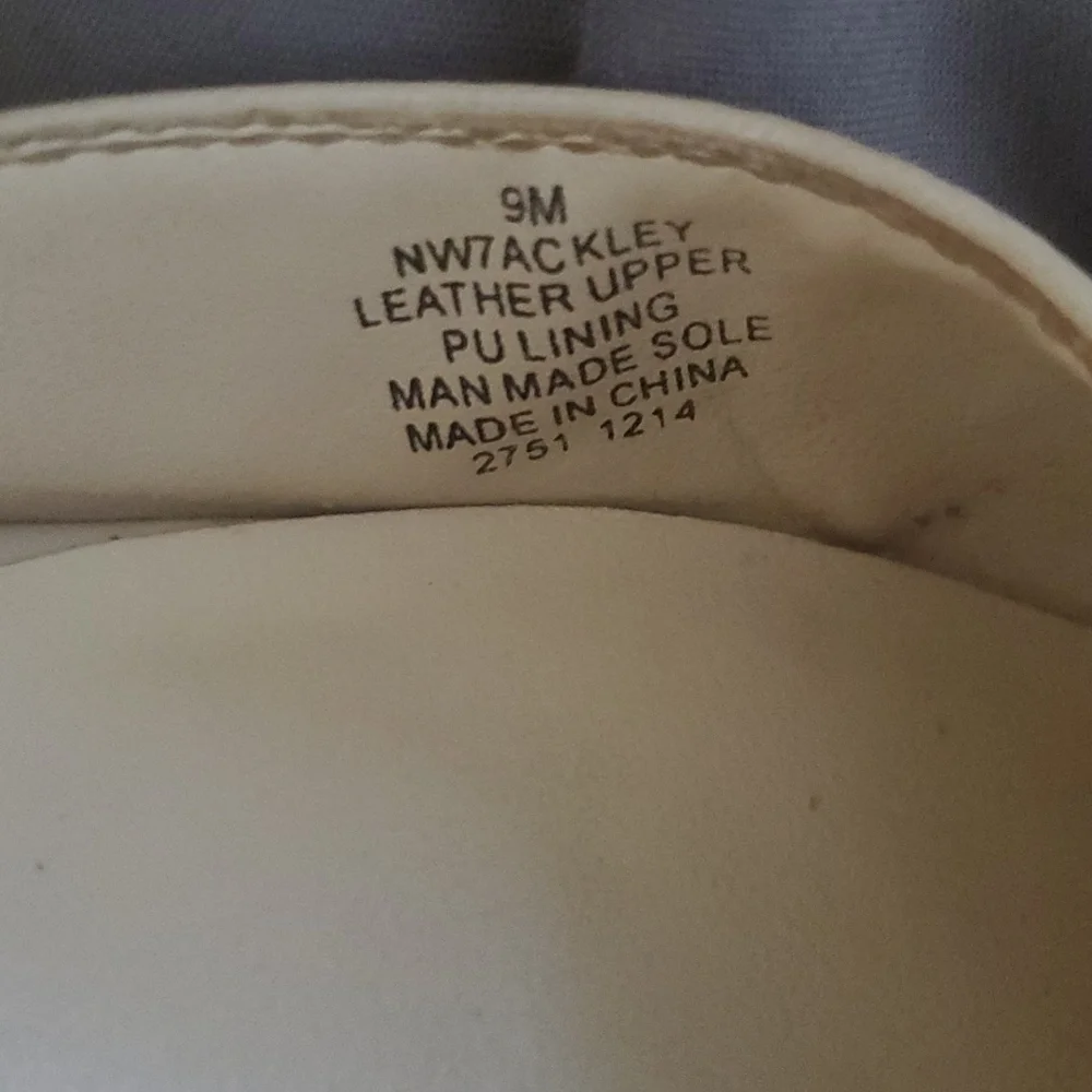 Nine West Leather Ankle Strap Shoes Size 9